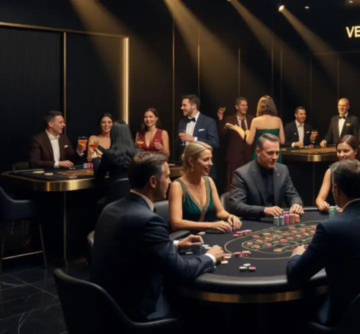 Elegantní kasina event Relax Station s pokerovými a ruletovými stoly